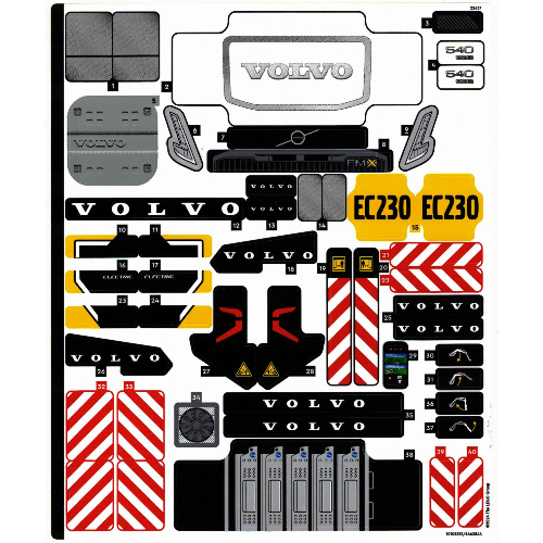 Lego Sticker Sheet for Set 42175-1 / [No Color/Any Color]