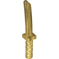 Lego Weapon Sword / Katana / Wakizashi Short / Pearl Gold