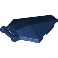 Lego Windscreen 6 x 4 x 1 Hexagonal with Handle / Dark Blue