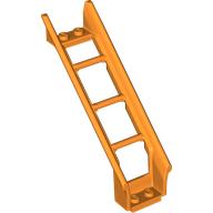 Lego Vehicle Track, Roller Coaster Steep Ramp, 6 Bricks Elevation / Orange