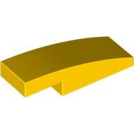 Lego Brick Curved 3 x 1 x 2/3 / Yellow