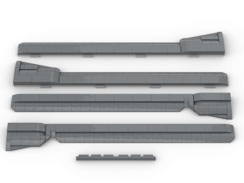Lego Modular Hangar (Midi-Scale) - Sidepanels and Entrance Roof