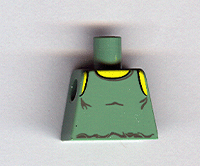 Lego Torso SW Tank Top Pattern / Sand Green
