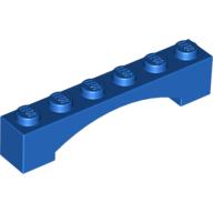 Lego Brick Arch 1 x 6 Raised Arch / Blue