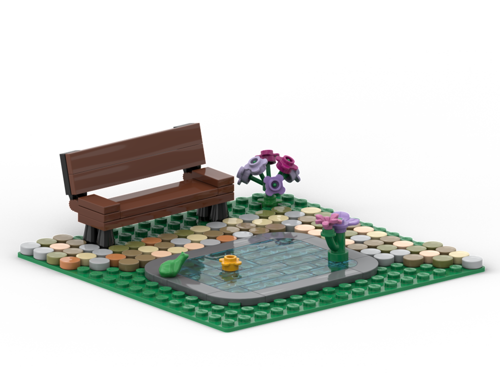 Lego Modular park bench