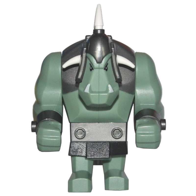 Lego Troll, Sand Green with 5 White Horns (Big Fig)