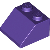 Lego Brick Sloped 45° 2 x 2 / Dark Purple
