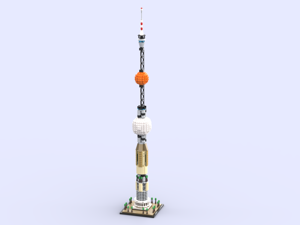 Lego Microscale TV tower
