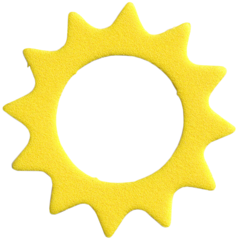 Lego Foam Part for Set 3159 - Scala Crown for Cake / Yellow