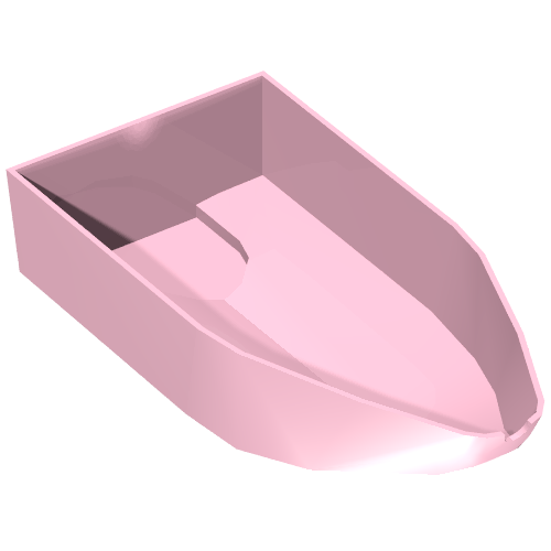 Lego Boat Hull 8 x 16 x 3 / Bright Pink