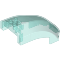 Lego Windscreen 6 x 10 x 4 Curved / Trans-Light Blue