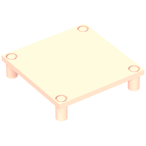 Lego Scala, Table 7 x 7 x 1 1/3