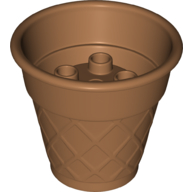 Lego Duplo Food Ice Cream Cone 4 x 4 x 3 / Medium Nougat