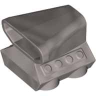 Lego Engine / Air Scoop 2 x 2 / Flat Silver