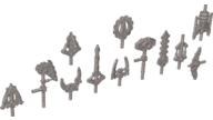 Lego Minifigure, Weapon Pack Bionicle, 12 in Bag (Multipack)