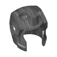 Lego Helmet Space with Open Face Angular, Top Hinge / Pearl Titanium