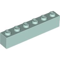 Lego Brick 1 x 6 / Aqua