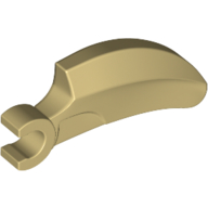 Lego Creature Body Part, Barb Large (Claw, Talon) with Clip / Tan