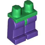Lego Hips and Dark Purple Legs / Green