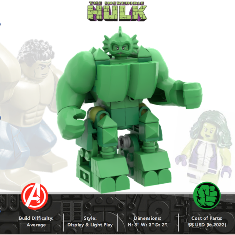 Lego Abomination from Hulk in MARVEL Comics
