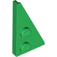Lego Wedge Plate 2 x 4 27° Right / Green