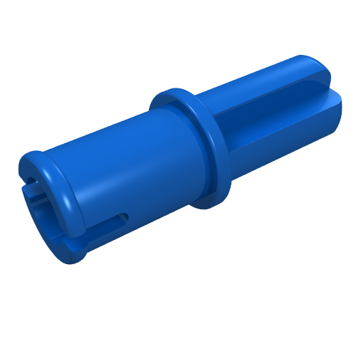 Lego Technic Axle Pin without Friction Ridges Lengthwise / Blue