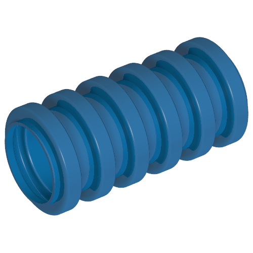 Lego Hose, Ribbed 7mm D. 2L / 1.6cm / Blue