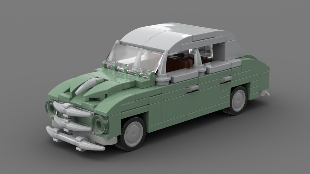 Lego Skoda 1200 Sedan Winter green
