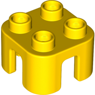 Lego Duplo Chair with no Back / Stool / Yellow