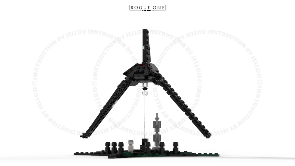Lego Mini Size T-3C Delta class imperial shuttle : Rogue One