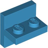 Lego Bracket 2 x 2 with 1 x 2 Vertical Studs / Dark Azure
