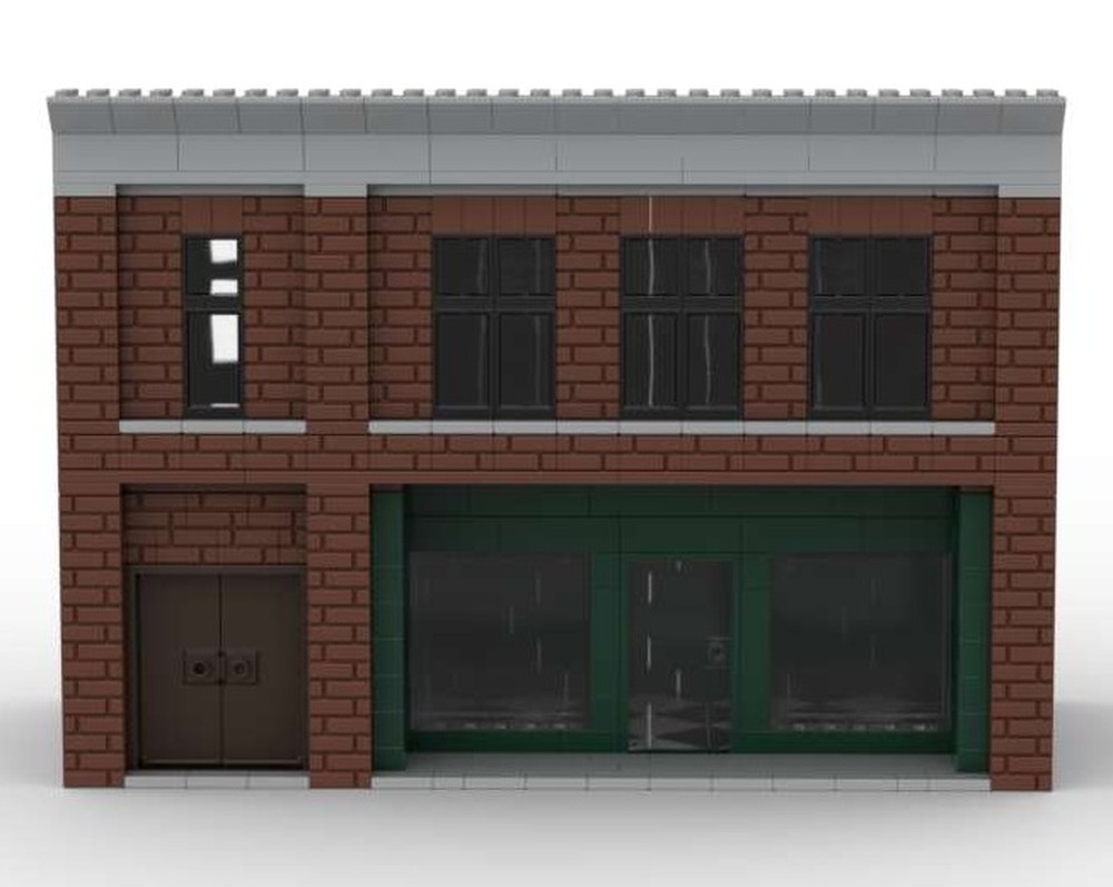 Lego Modular store with upper office