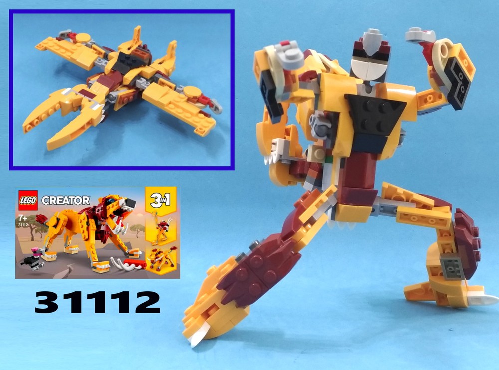 Lego Transformer Space Cruiser from LEGO Creator set 31112: Wild Lion