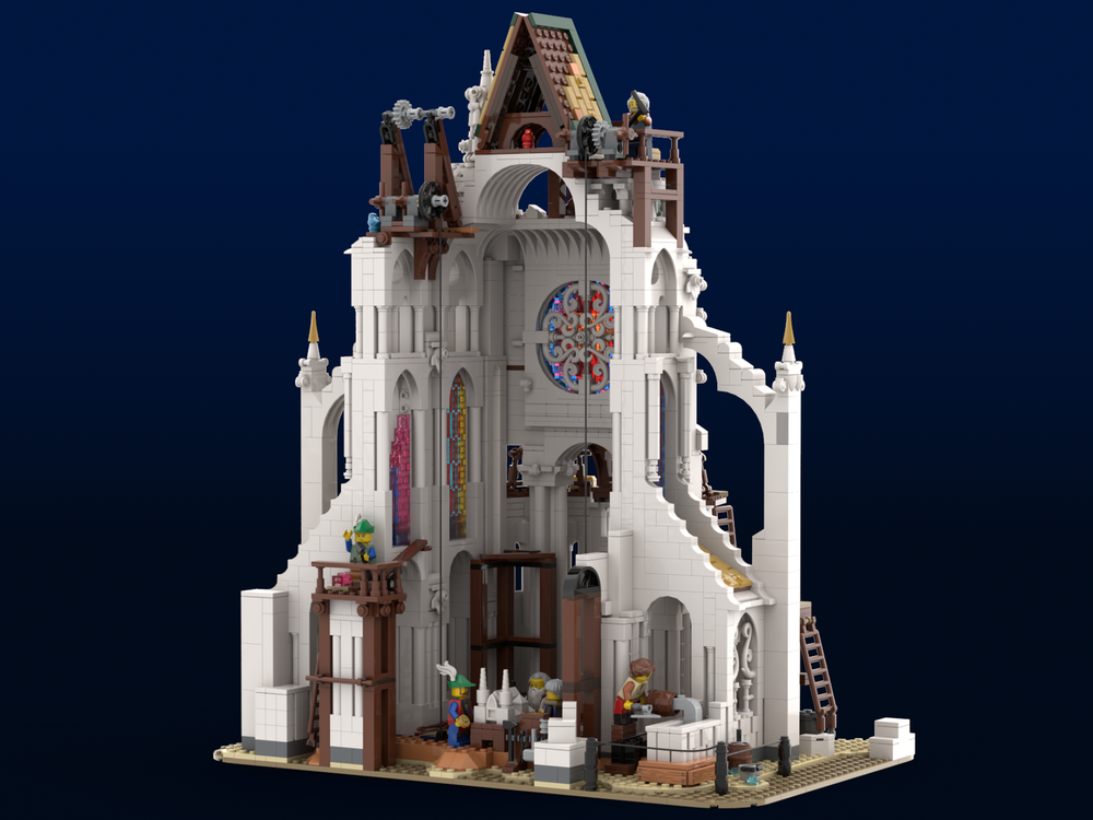 Lego Medieval Construction Site