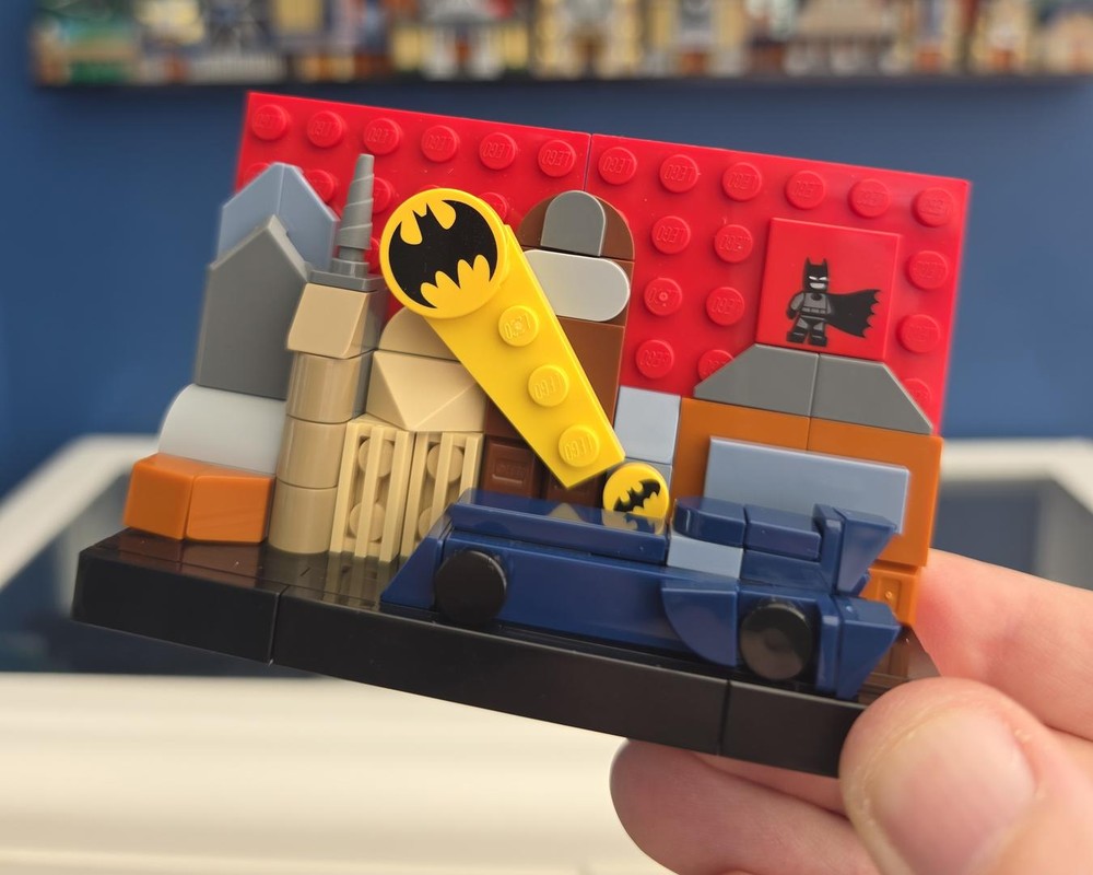 Lego Gotham Skyline TV insert