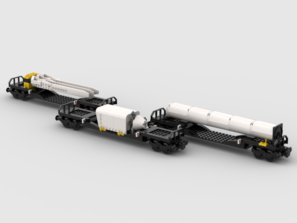 Lego 6W 7747 Windmill Transport goes on rail