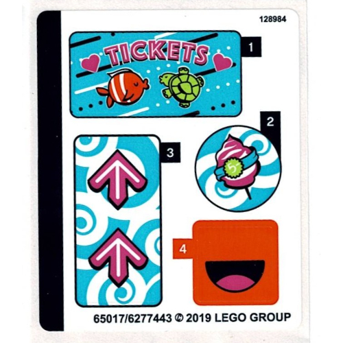 Lego Sticker Sheet for Set 41337-1