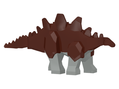 Lego Dinosaur Stegosaurus with Light Gray Legs