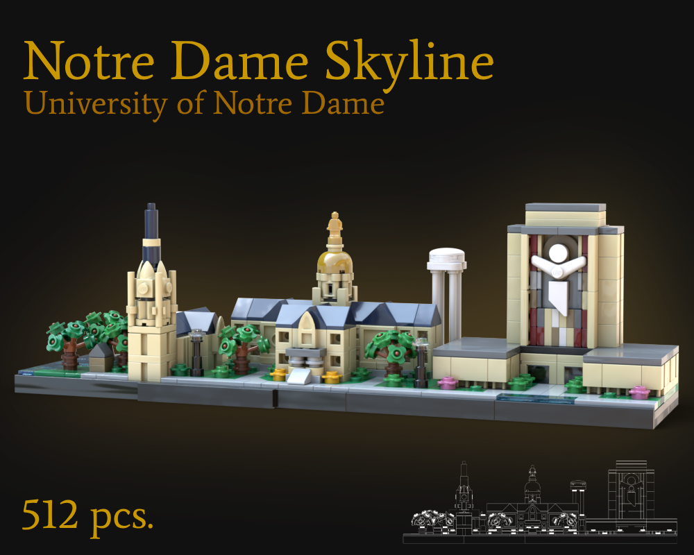 Lego Notre Dame Skyline