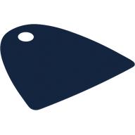 Lego Neckwear Cape, Straight Bottom, One Top Hole [Spongy Stretchable Fabric] / Dark Blue