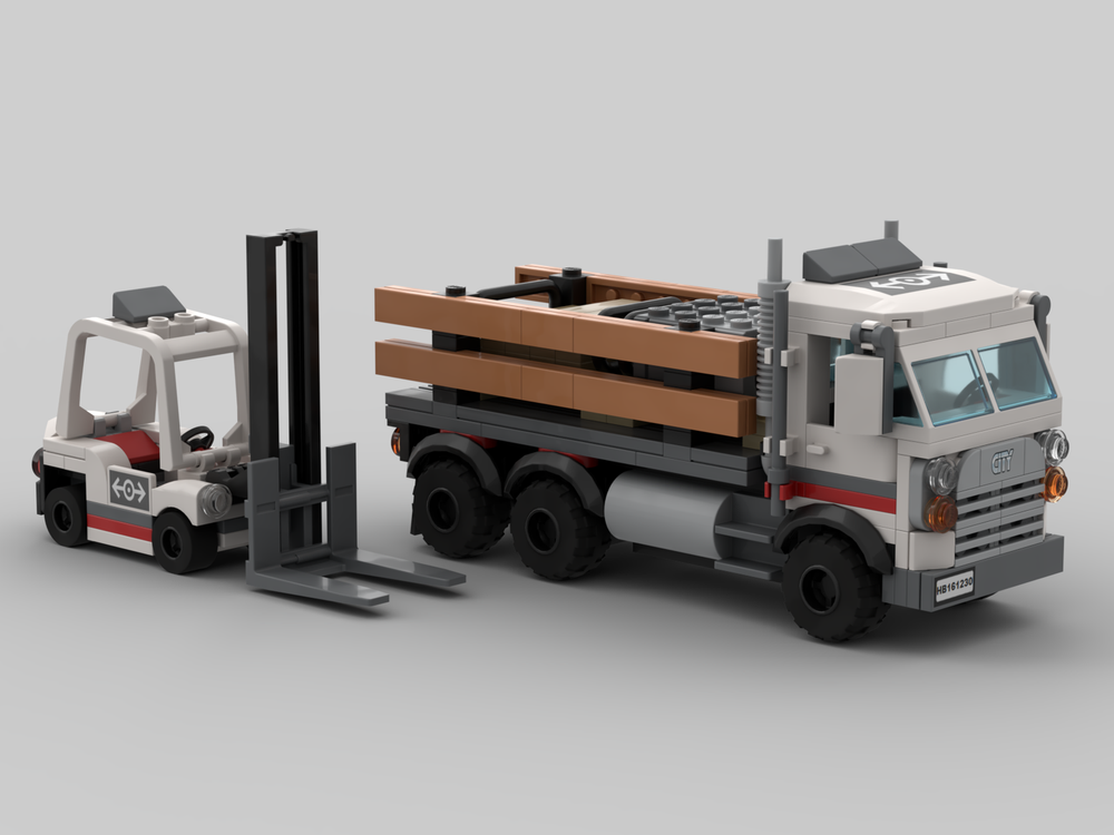 Lego Stake Bed Truck & Forklift