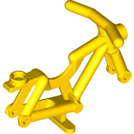Lego Bicycle Frame, Reinforced Headlight [Hollow Stud] / Yellow
