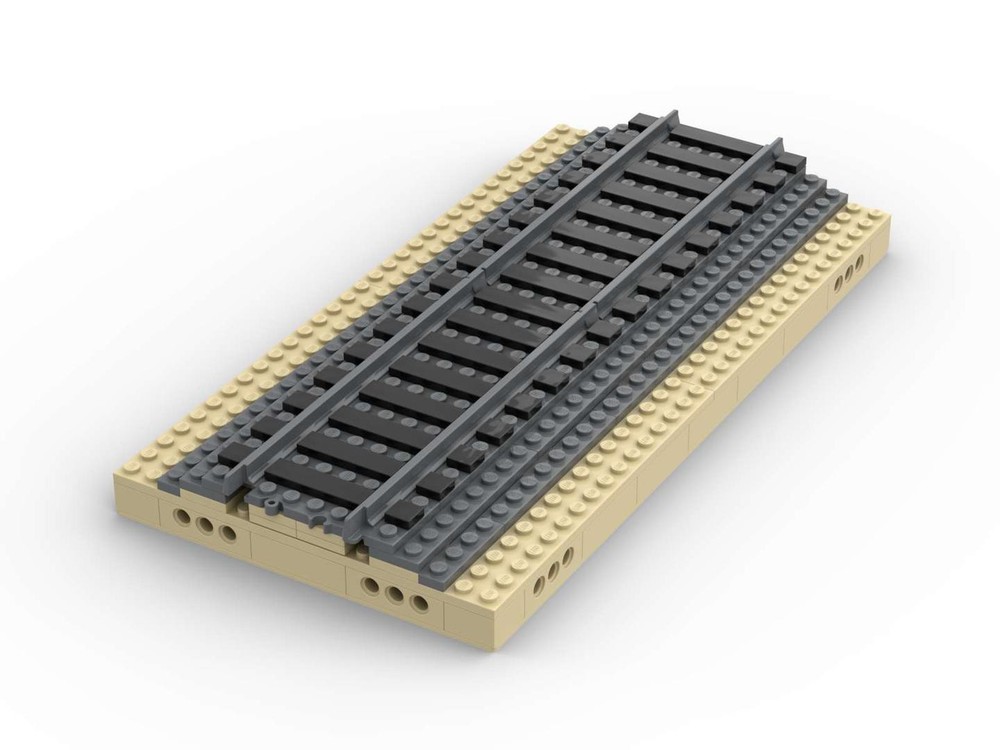 Lego 002 Ballasted Single Track Baseplate