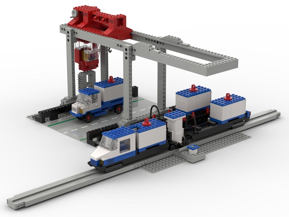 Lego Container Crane Depot Monorail Expansion