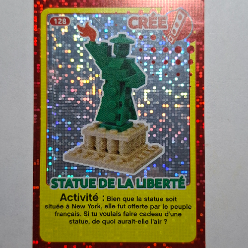 Lego Trading Card for Set TRADINGCARD-12, #128 Print (Foil) / [No Color/Any Color]