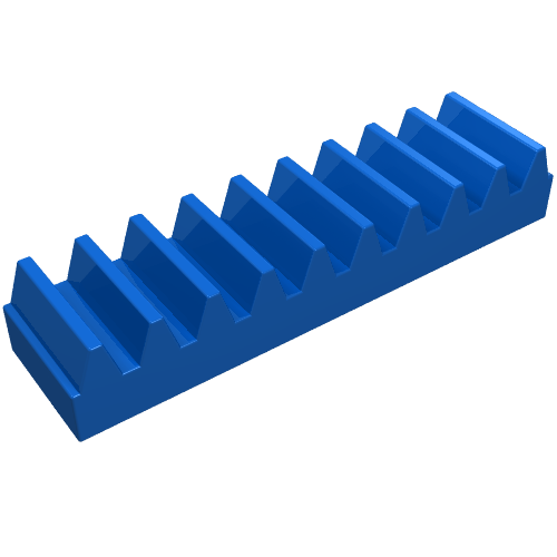 Lego Technic Gear Rack 1 x 4 / Blue