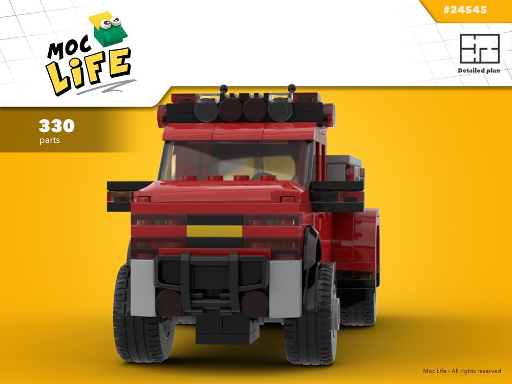 Lego Chevrolet Silverado 3500 quad cab dually first responder