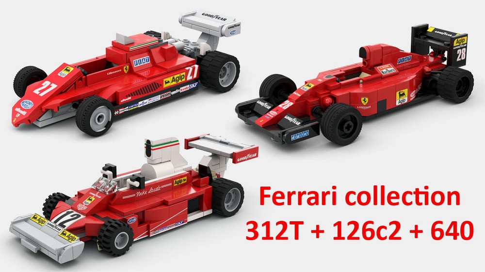 Lego Ferrari collection - 3 models - scale 1:27