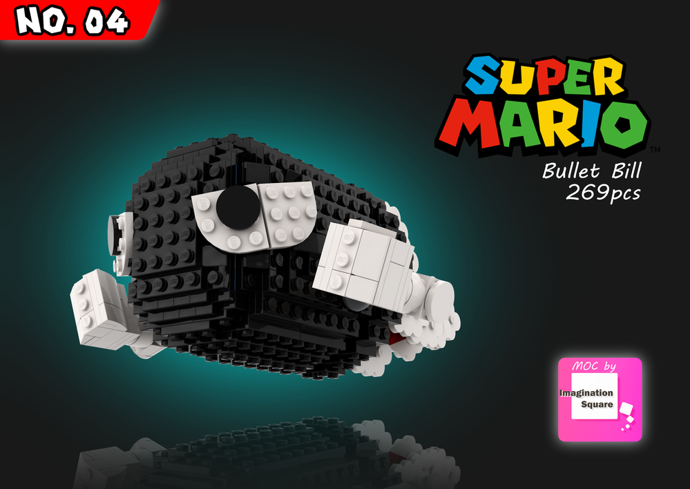 Lego Bullet Bill - Display Figure 04 - Super Mario Bros.