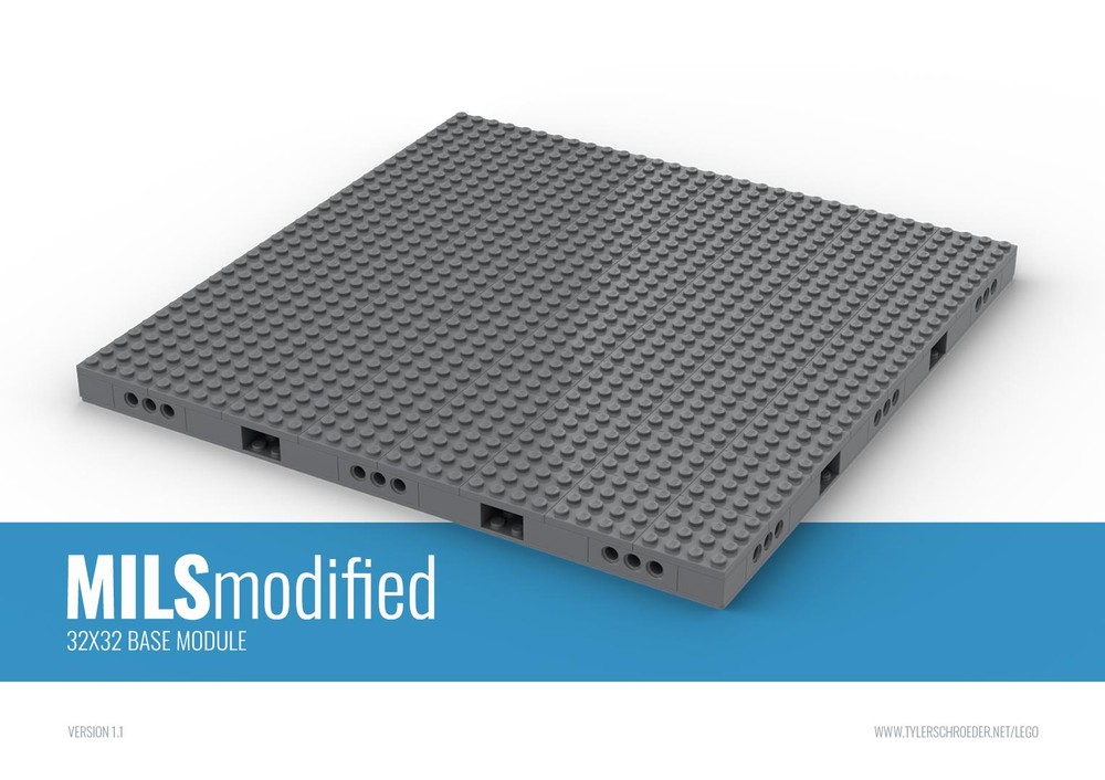 Lego MILS Modified 32x32 Base Module